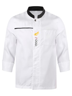 iEFiEL Unisex Chef Coat Women Men Chef Jacket Kitchen Cooking Chef Uniform