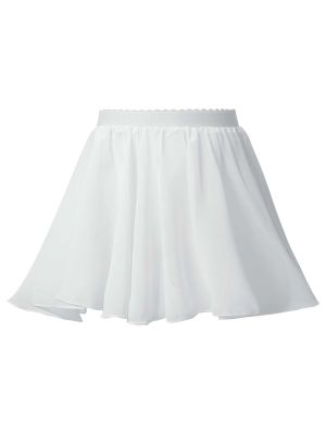 iEFiEL Kids Girls Chiffon Ballet Dance Skirts Elastic Waist Tutu Skirt Ballerina Dancewear