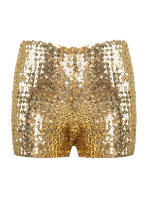 iEFiEL Kids Girls Shiny Sequins Hip Hop Jazz Dance Shorts Bottoms Stage Performance Costume Dancewear