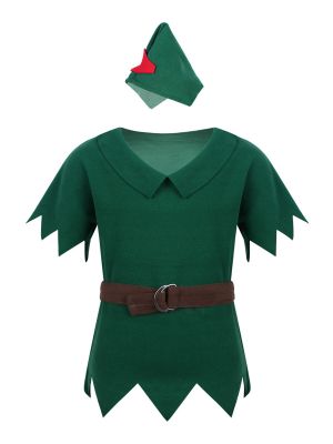 Kids Baby Boys Christmas Elf Costumes Holiday Party Santa Helper Tinkle Bells Cosplay Fancy Dress