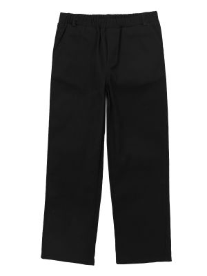 iEFiEL Boys Flat-Front Bi-Stretch Dress Pant Straight Leg Fit School Uniform Pants