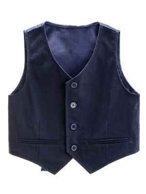 iEFiEL Boy's 4 Button Formal Suit Vest