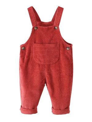 iEFiEL Newborn Infant Baby Boy Girl Fall Winter Suspender Pants Overalls Corduroy Bib Pants Trousers with Pockets