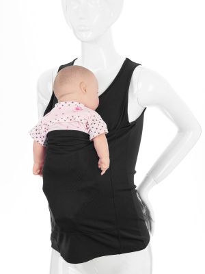 iEFiEL Men's Baby Carrier Soothe V Neck Short Sleeve Kangaroo T Shirt Women's Baby Carrier Soothe Sleeveless Kangaroo Tank Tops