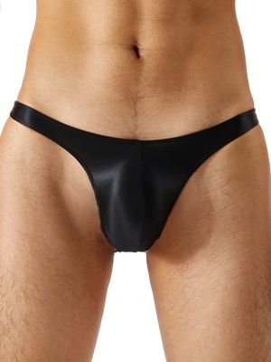 IEFIEL Sissy Mens Panties Glossy Silky Mini Tangas Gay Underwear Jockstrap T-Back Bikini Lingerie