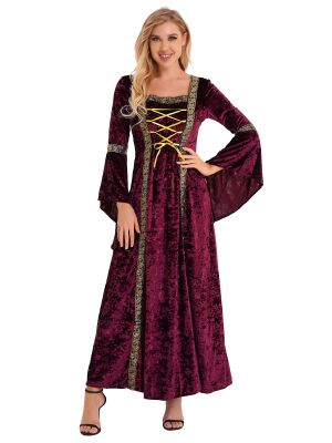 Womens Renaissance Medieval Costume Dress