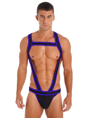 Men's Elastic Body Chest Harness Bandage Sissy Lingerie Jock Straps Bodysuits