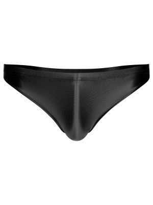 Mens Sissy Panties Stretchy Silky Glossy Bikini Briefs