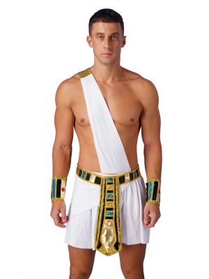 Mens Ancient Egypt Gladiator Toga Roleplay Outfits
