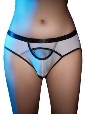 Sissy Men Low Rise Half Back Coverage Silky Panties