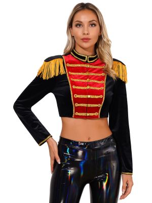 Womens Color Block Ringmaster Role Play Jacket