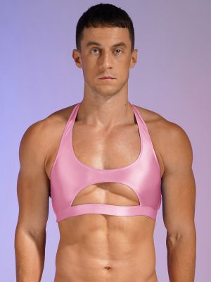 Shiny Glossy Slim Fit Tank Crop Top Vest