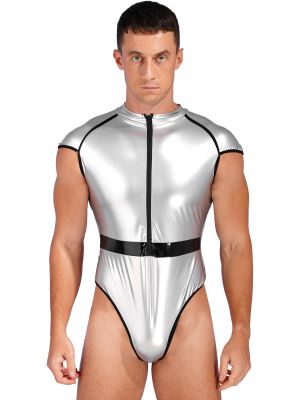 Men's Astronaut Role Play Costume Leotard Catsuit