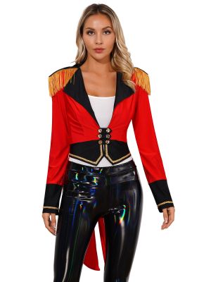 Womens Double-Breasted Tailcoat Ringmaster Costume