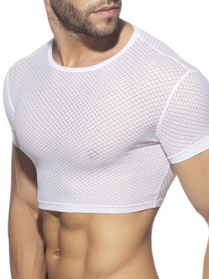 Men's Gym Workout Muscle Half Crop Top