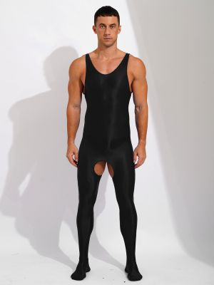 Men Glossy Zentai Skin-Tight Bodysuit