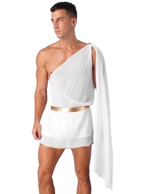 Men's One Shoulder Ancient Greek God Lingerie