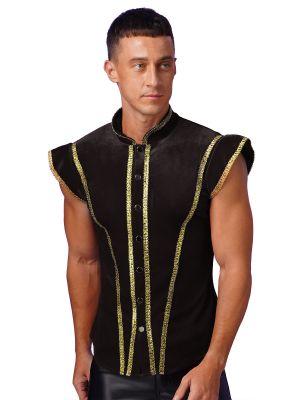 Men's Medieval Royal Guard Costume Vintage Vest 