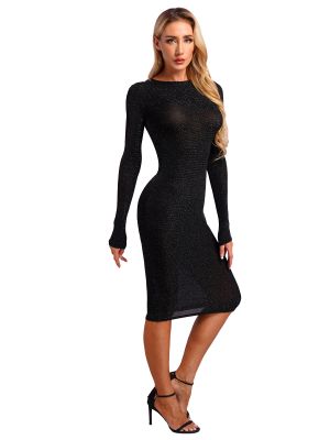 Women's Basic Bodycon Midi Dress