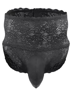 Men's Lingerie Panties Lace Tirm Bulge Pouch Thongs