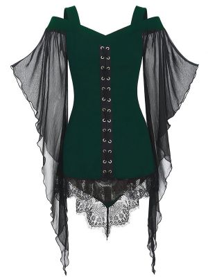 Women's Gothic Punk Renaissance Witch Costume