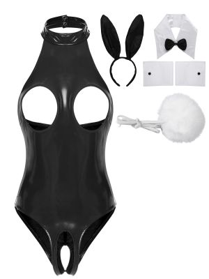 Womens Sexy Bunny Girl Costume Set for Night Club