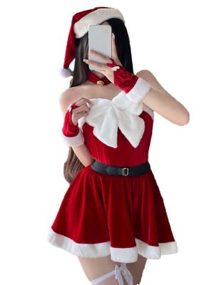 Womens Sexy Christmas Mr Claus Dress Outfits Babydoll