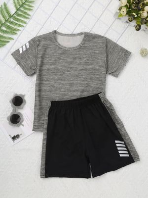 Kids Boys Shorts Sleeves T-Shirt and Shorts Sports Outfits