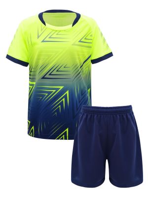 iEFiEL Kids Girls Boys Soccer Jerseys and Shorts Set Athletic Sports Team Training Uniforms 2 Pieces Outfits